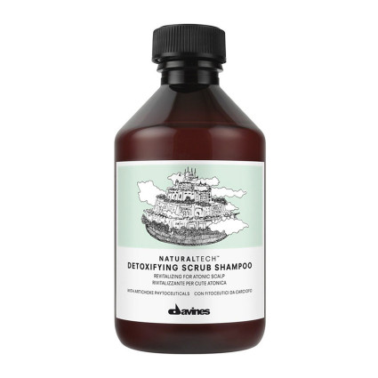 Детоксирующий шампунь-скраб Davines detoxifying scrub shampoo