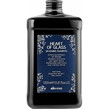 Шампунь для блеска и защиты блонда Davines Heart of Glass Silkening Shampoo